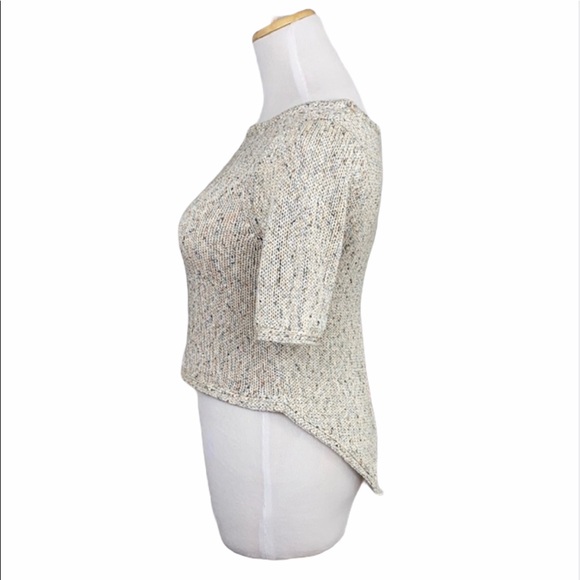 BCBGeneration Cream Tuxedo Hem Sweater - Picture 9 of 11